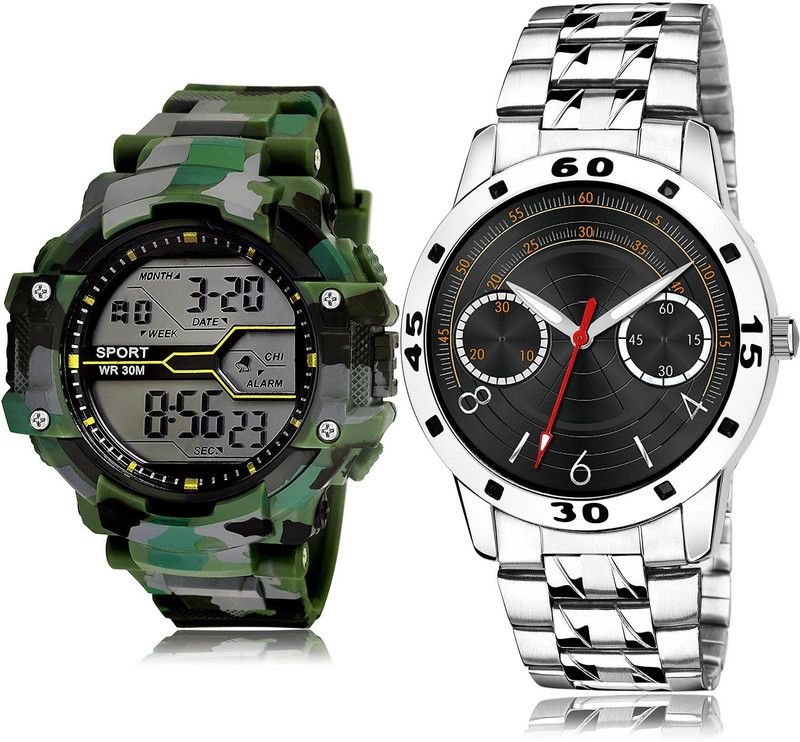 Analog-Digital Watch - For Men Treading Collegian 2 Watch Combo For Boys And Men - BC17-(67-S-19)