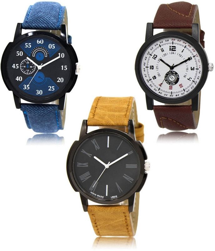 New latest Designer Combo of 3 Analog Watch - For Men LR-02-11-19