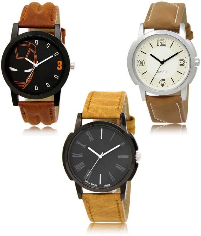 New latest Designer Combo of 3 Analog Watch - For Men -04-16-19