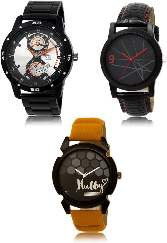 New latest Designer Combo of 3 Analog Watch - For Men 107-08-32