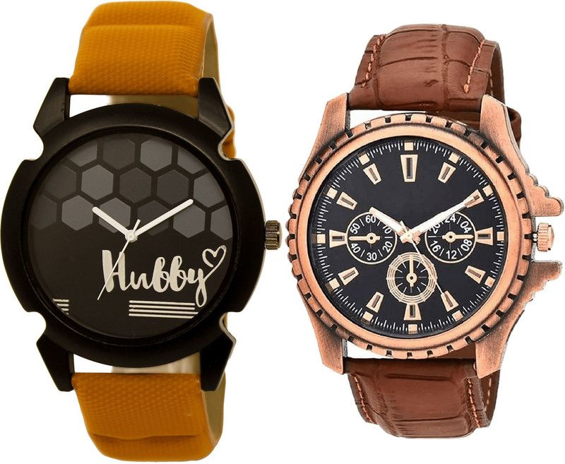 combo watch Analog Watch - For Girls Classical Technology Hubby Analogue Brown Color Boys And Men Watch - BL46.32-B110 (Combo Of 2 )