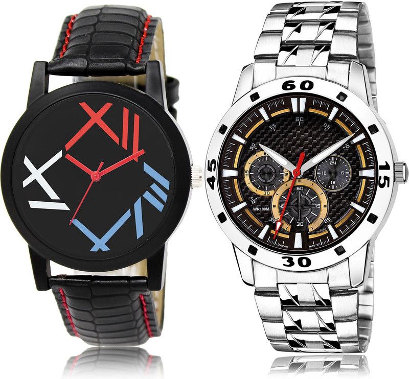 Analog Watch - For Men Modish Traditional 2 Watch Combo For Boys And Men - BL46.12-(72-S-19)