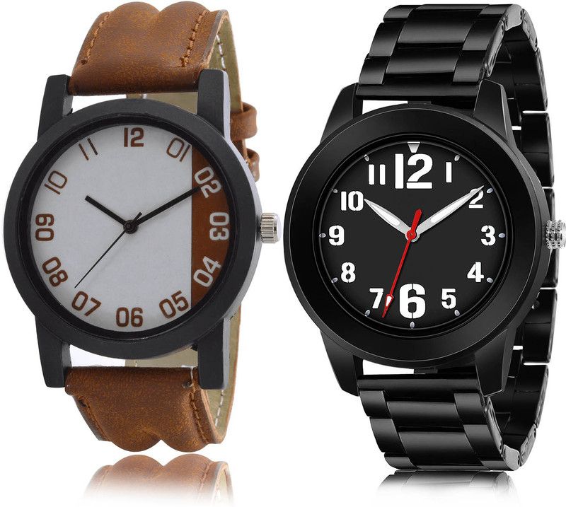 Analog Watch - For Men Modern Traditional 2 Watch Combo For Boys And Men - B39-(53-S-20)