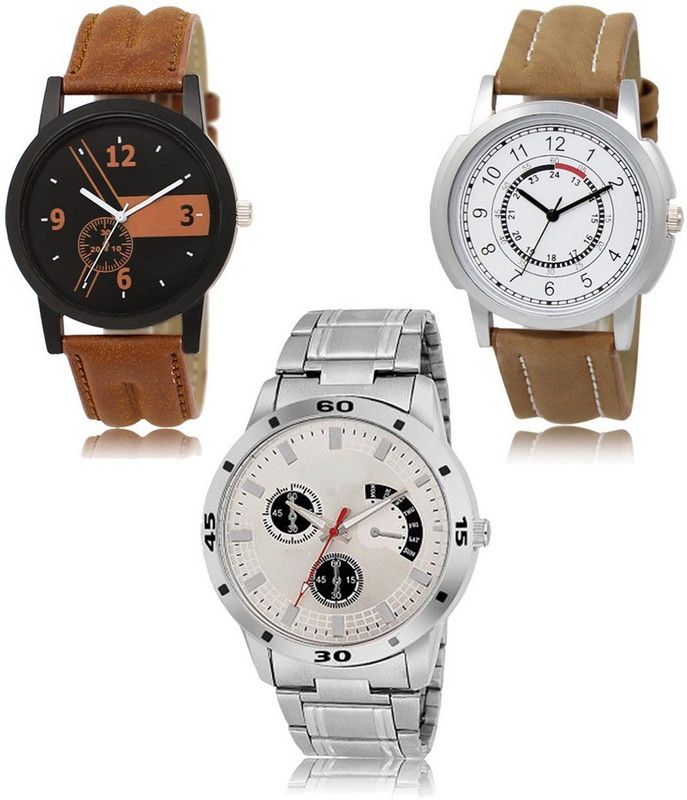 New latest Designer Combo of 3 Analog Watch - For Men LR-01-17-101