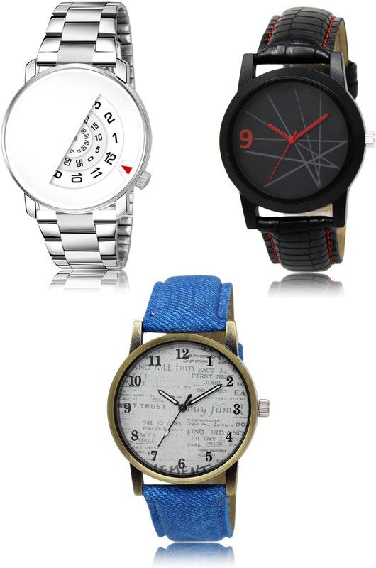 New latest Designer Combo of 3 Analog Watch - For Men 106-08-28