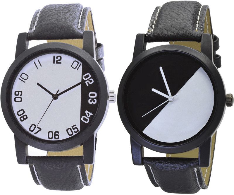 combo watch Analog Watch - For Girls New Fancy Analogue Black Color Boys And Men Watch - B41-B32 (Combo Of 2 )