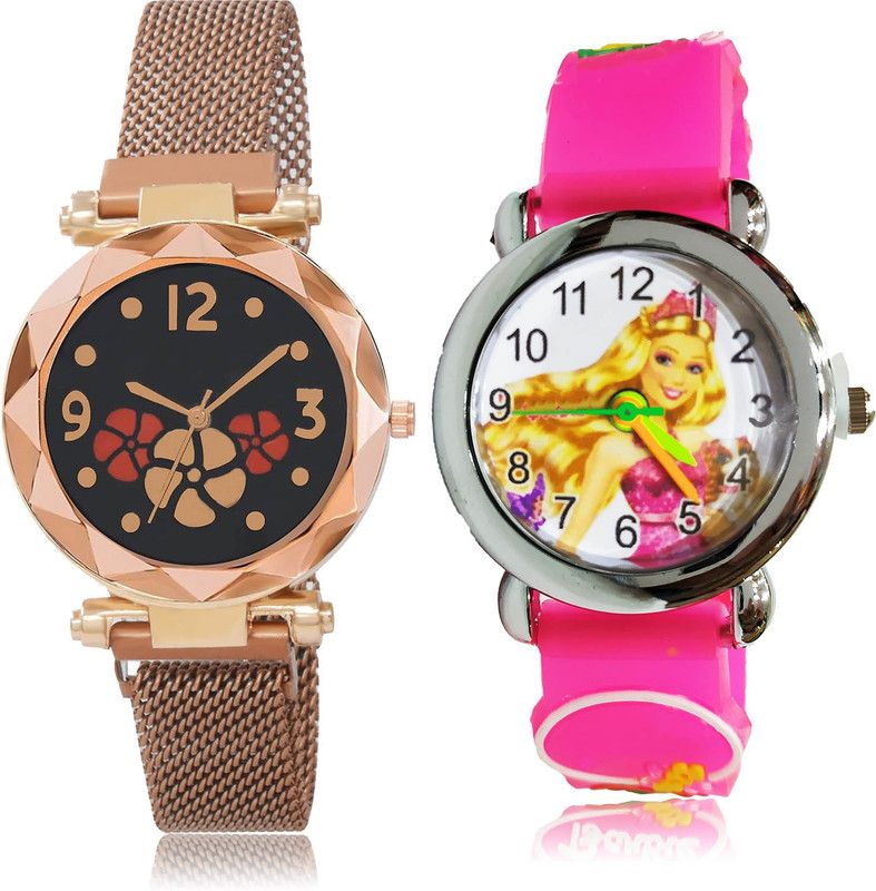 Analog Watch - For Girls Modish Heart 2 Watch Combo For Women And Girls - G653-GC40