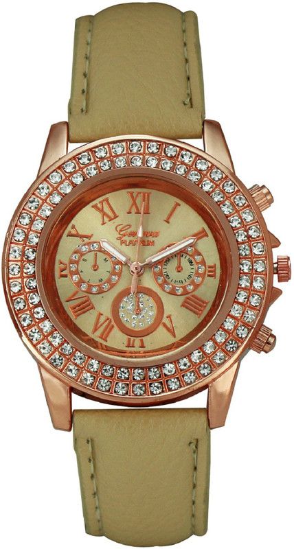 Smart Analog Watch - For Women Double Layer Studded