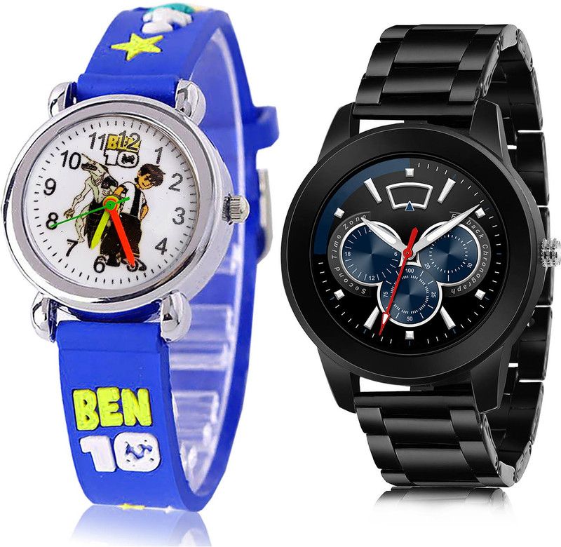 Analog Watch - For Boys Brand New Quartz 2 Watch Combo For Boys And Men - BK92-(61-S-20)