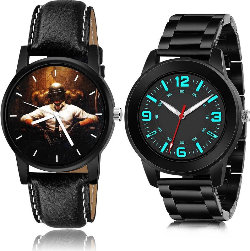 Analog Watch - For Men Contemporary Fancy 2 Watch Combo For Boys And Men - B439-(46-S-20)