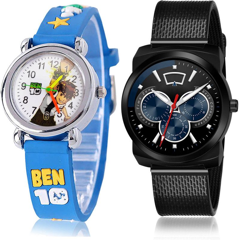 Analog Watch - For Boys Treading Formal 2 Watch Combo For Boys And Men - BK96-(61-S-10)