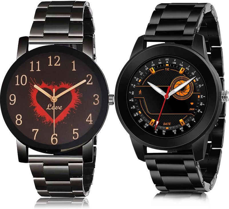 Analog Watch - For Men Contemporary Fashionable 2 Watch Combo For Boys And Men - BCPL18-(52-S-20)