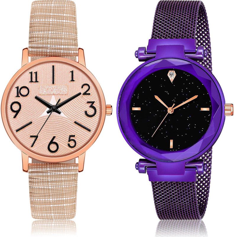 Analog Watch - For Girls Latest Luxury 2 Watch Combo For Women And Girls - GM349-GC3