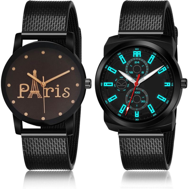 Analog Watch - For Men Brand New Analogue 2 Watch Combo For Boys And Men - BRM12-(63-S-10)