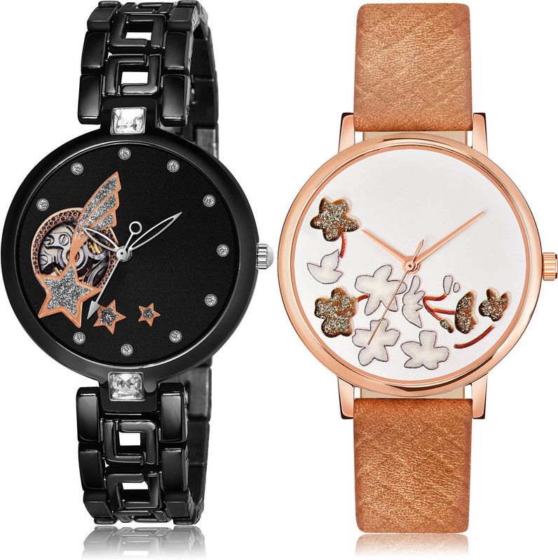 Analog Watch - For Girls Best Wrist 2 Watch Combo For Women And Girls - G662-GM503
