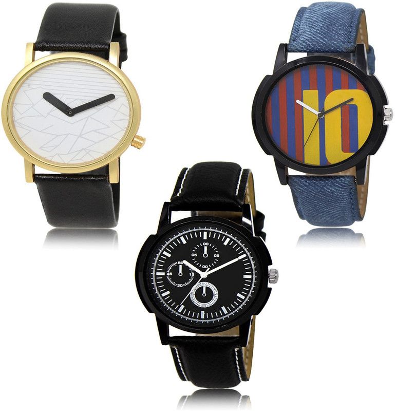 New latest Designer Combo of 3 Analog Watch - For Men LR37-LR10-LR13