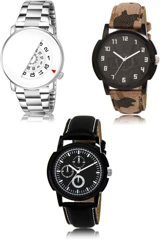 New latest Designer Combo of 3 Analog Watch - For Men 106-03-13