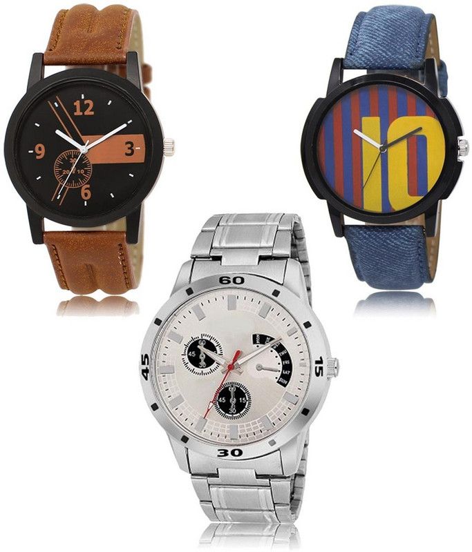 New latest Designer Combo of 3 Analog Watch - For Men LR-01-10-101