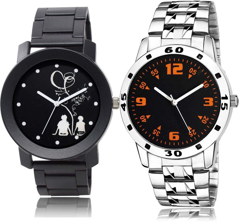 combo watch Analog Watch - For Men & Women Treading Exclusive Couple Love Chain And Chain Watch Combo Watch For Boys And Men - BO53-B862