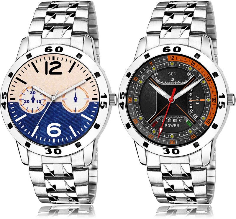 Analog Watch - For Men Modern Fashionable 2 Watch Combo For Boys And Men - B800-(56-S-19)