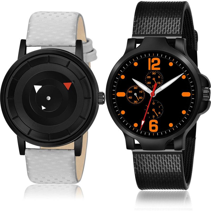 Analog Watch - For Men Treading 3D Design 2 Watch Combo For Boys And Men - BM8-(70-S-10)