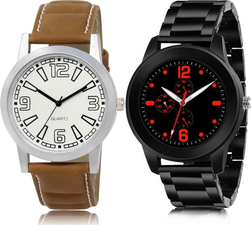 Analog Watch - For Men New Fashionable 2 Watch Combo For Boys And Men - BL46.15-(69-S-20)
