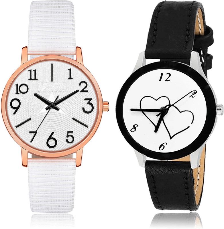 Analog Watch - For Women Classical 3D Design 2 Watch Combo For Women And Girls - GM347-G345