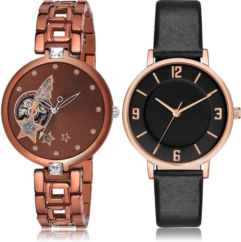 Analog Watch - For Women Latest Royal 2 Watch Combo For Women And Girls - G663-GM391