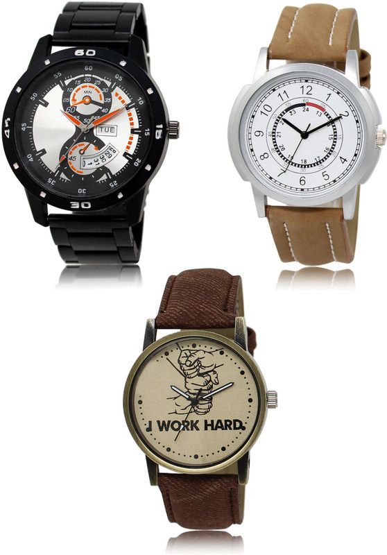 New latest Designer Combo of 3 Analog Watch - For Men 107-17-29