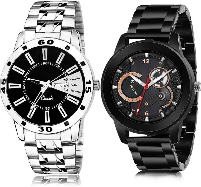 Analog Watch - For Men Best Fancy 2 Watch Combo For Boys And Men - B191-(19-S-20)