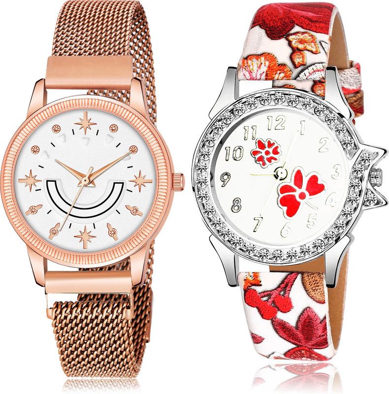 Analog Watch - For Girls Contemporary Fashion 2 Watch Combo For Women And Girls - GW70-G409