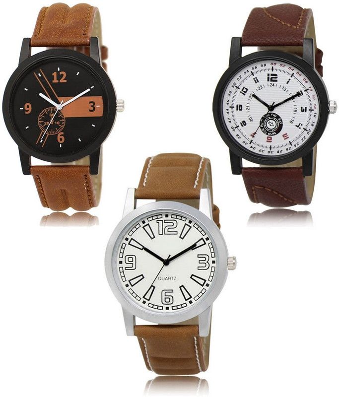 New latest Designer Combo of 3 Analog Watch - For Men -01-11-15