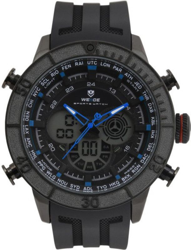 LCD Digital Movement Quartz Analog-Digital Watch - For Men WH6308B-8C