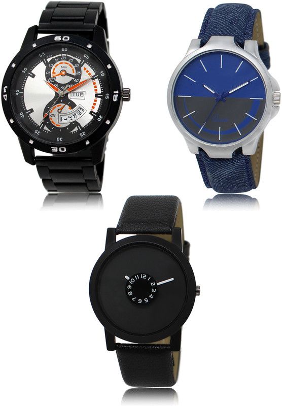 New latest Designer Combo of 3 Analog Watch - For Men 107-24-25