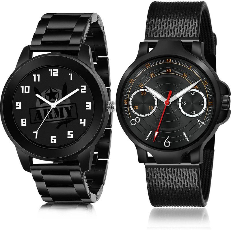 Analog Watch - For Men Contemporary Unique 2 Watch Combo For Boys And Men - B993-(67-S-10)