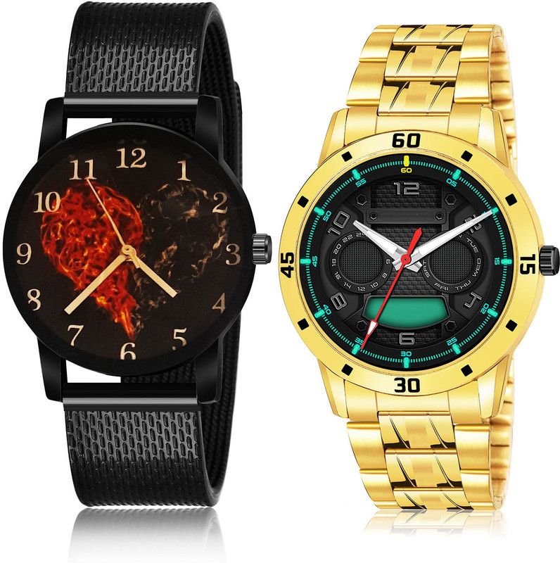 Analog Watch - For Men Modern Quartz 2 Watch Combo For Boys And Men - BCPL26-(57-S-21)