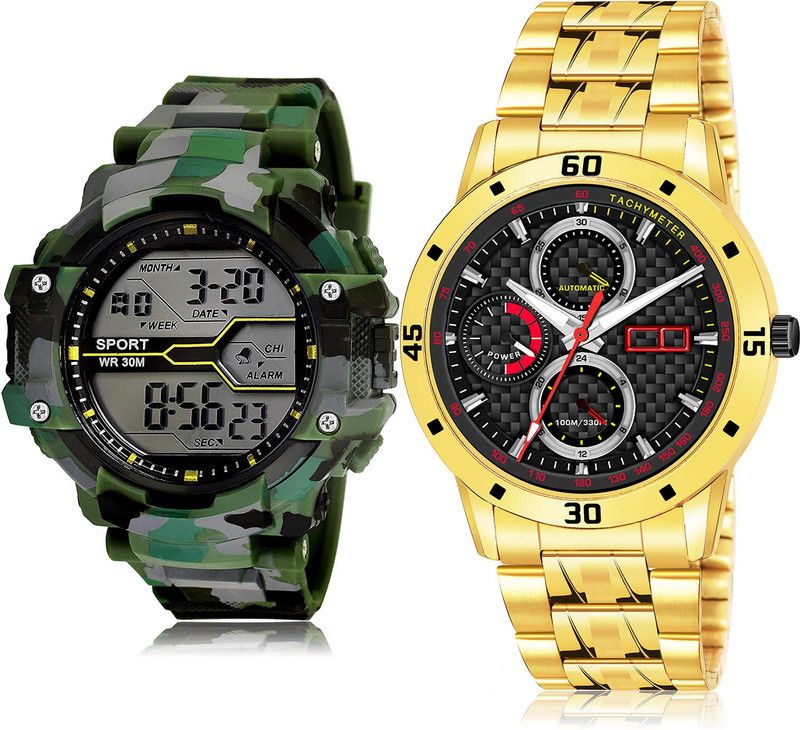 Analog-Digital Watch - For Men Modern Exclusive 2 Watch Combo For Boys And Men - BC17-(60-S-21)