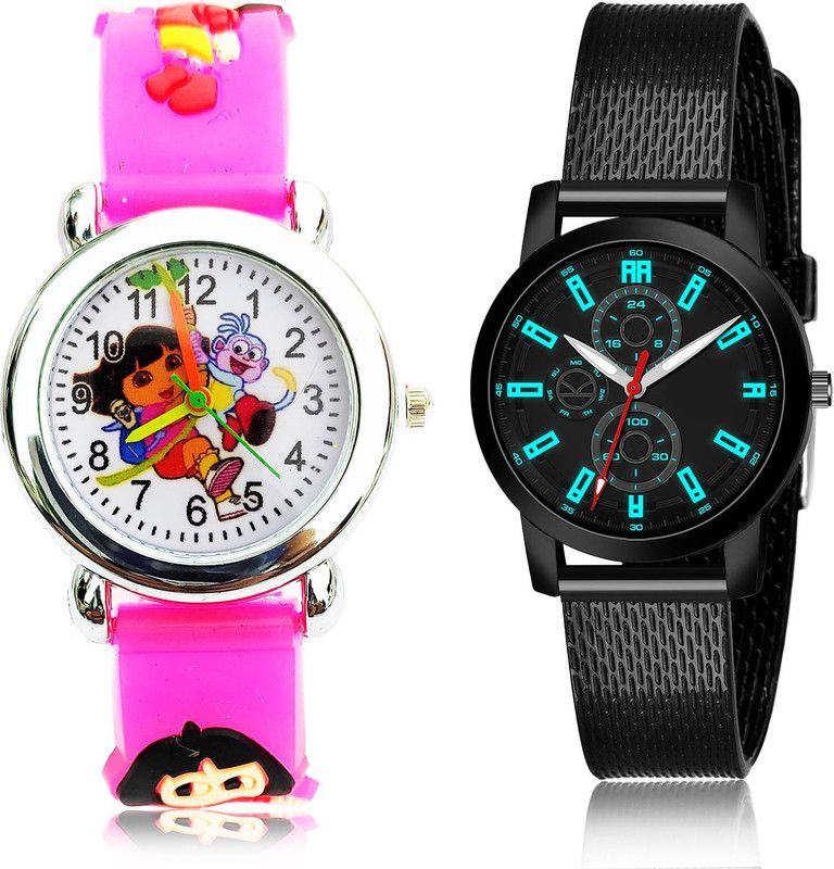 Analog Watch - For Girls Classical Formal 2 Watch Combo For Women And Girls - GC195-(63-L-10)
