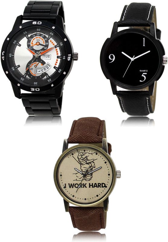 New latest Designer Combo of 3 Analog Watch - For Men 107-06-29
