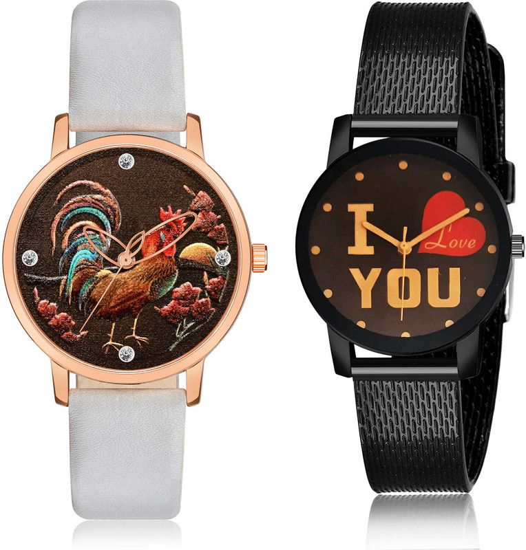 Analog Watch - For Girls Modern Rich 2 Watch Combo For Women And Girls - GM366-G527
