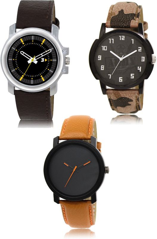 New latest Designer Combo of 3 Analog Watch - For Men 44-03-20