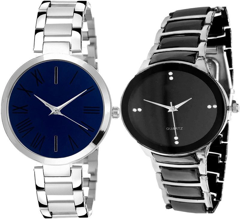 combo watch Analog Watch - For Girls Classical Unique Analogue Silver Color Girls And Women Watch - G298-G207 (Combo of 2 )