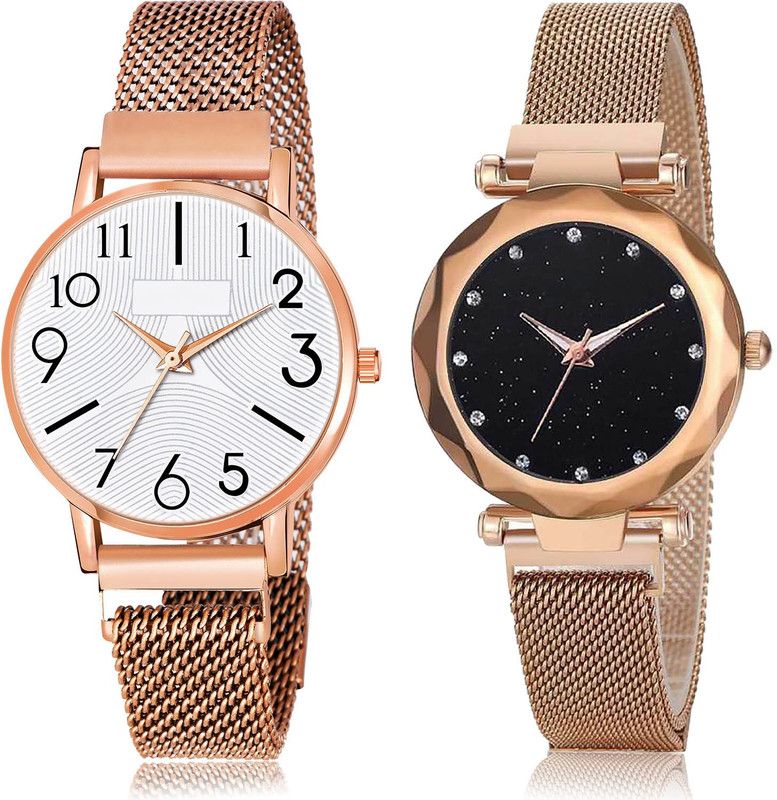 Analog Watch - For Women Brand New Designer 2 Watch Combo For Women And Girls - GW60-GC9
