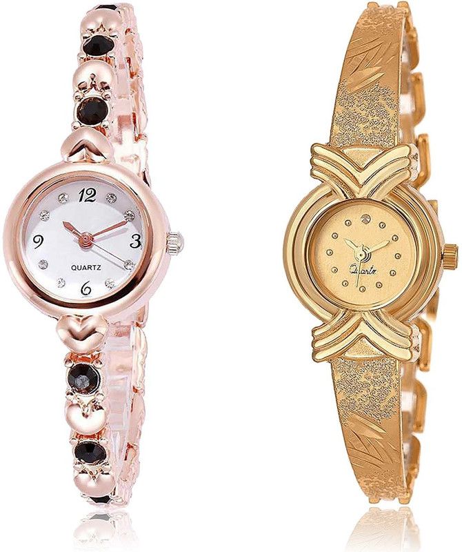 combo watch Analog Watch - For Women Modern Analogue Stone Combo Watch For Girls And Women - G455-G265