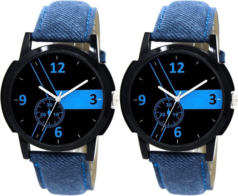 combo watch Analog Watch - For Girls Contemporary Formal Analogue Blue Color Boys And Men Watch - B7-B7 (Combo Of 2 )