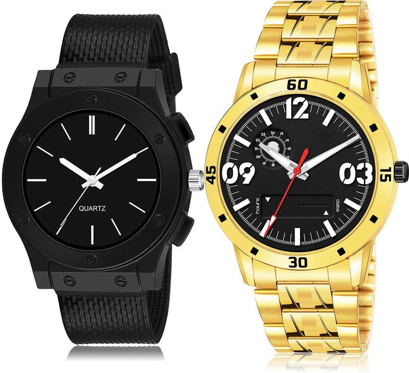 Analog Watch - For Men Modish Wrist 2 Watch Combo For Boys And Men - BW505-(20-S-21)