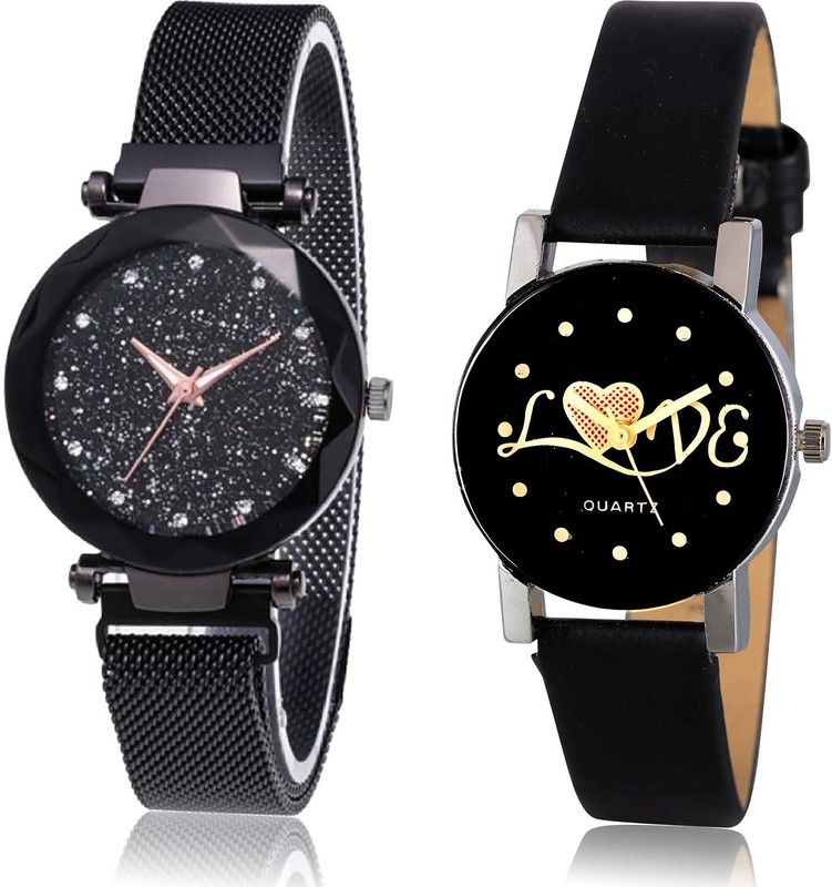 combo watch Analog Watch - For Women New Model Magnet And Love Valentine Combo Watch For Girls And Women - GC7-G390