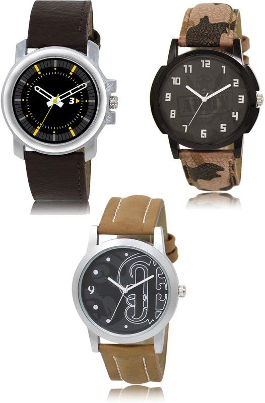New latest Designer Combo of 3 Analog Watch - For Men 44-03-14