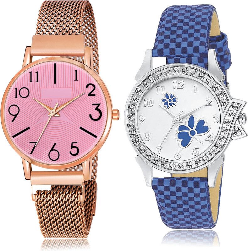 Analog Watch - For Women Latest Valentine 2 Watch Combo For Women And Girls - GW62-G127
