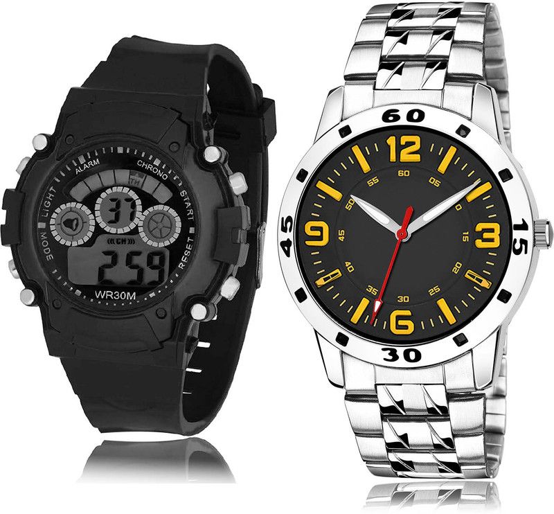 Analog-Digital Watch - For Boys Brand New Quartz 2 Watch Combo For Boys And Men - B1-(48-S-19)